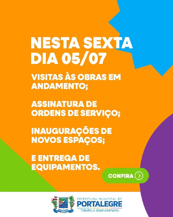 AÇÕES NESTA SEXTA-FEIRA 05/07