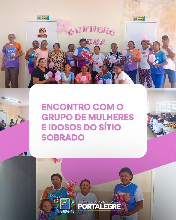 ENCONTRO COM O GRUPO DE MULHERES E IDOSOS DO SÍTIO SOBRADO