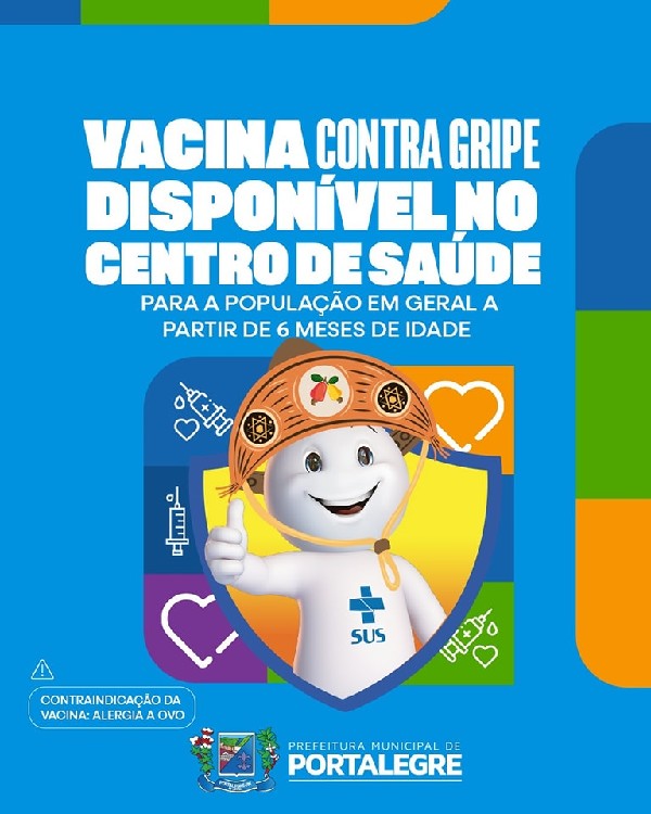 VACINA CONTRA A GRIPE DISPONÍVEL NO POSTO DE SAÚDE