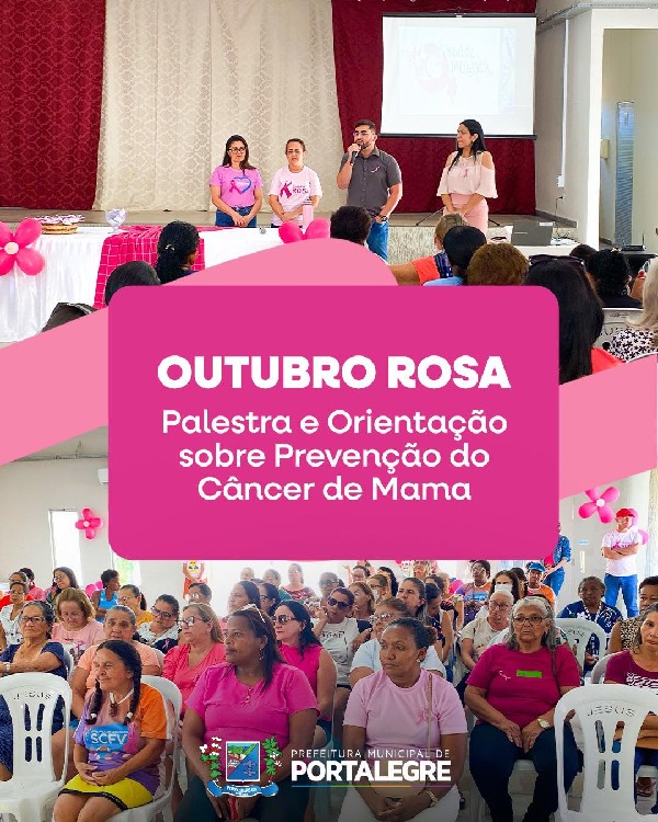 PALESTRA E ORIENTAÇÃO SOBRE PREVENÇÃO DO CÂNCER DE MAMA