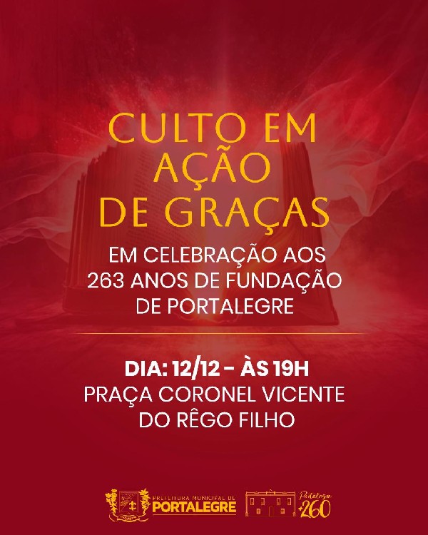 CULTO EM AÇÃO DE GRAÇAS