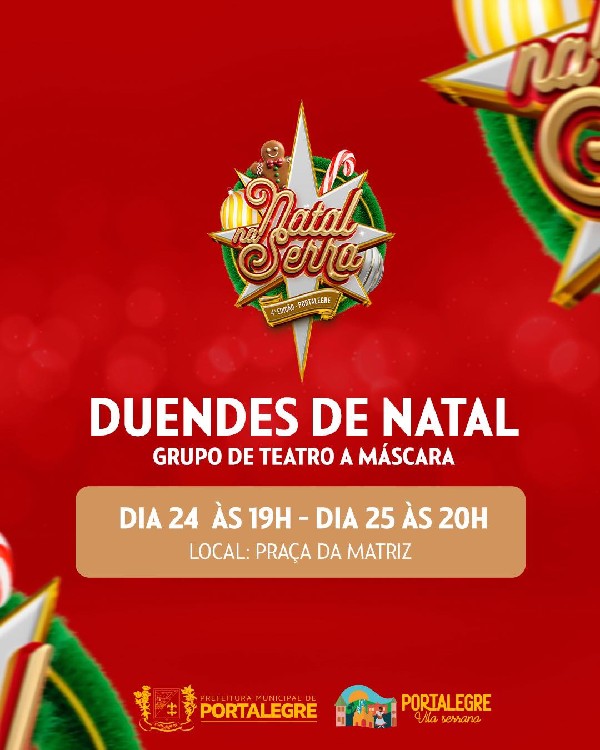 PROGRAMAÇÃO NATAL NA SERRA - 24 E 25/12