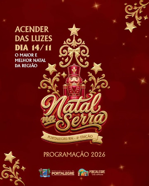CONFIRA A PROGRAMAÇÃO COMPLETA DO NATAL NA SERRA 2026