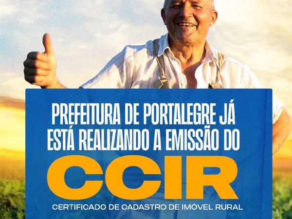 REALIZAÇÃO DA EMISSÃO DO CERTIFICADO DE CADASTRO DE IMÓVEL RURAL - CCIR